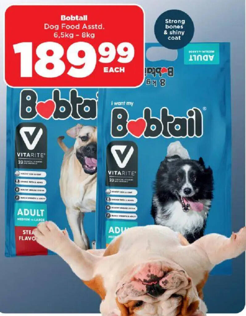 Bobtail Shoprite Dog Treats Bobtail Dog Food Bobtail Small To - Main Image