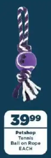 OK Foods Petshop Tennis Ball on Rope offer