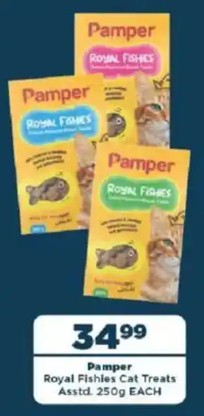 OK Foods Pamper Royal Fishies Cat Treats Asstd. offer