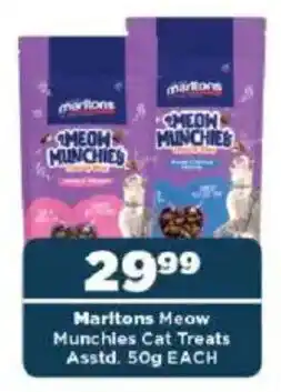OK Foods Marltons Meow Munchies Cat Treats Asstd. offer