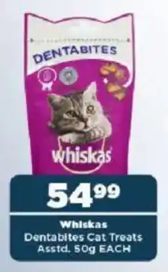 OK Foods Whiskas Dentabites Cat Treats Asstd. offer