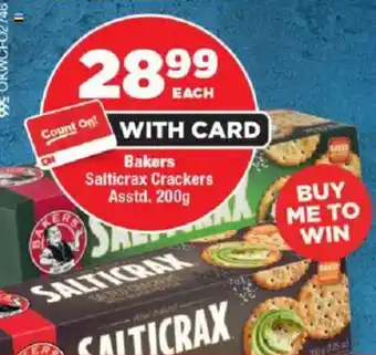 OK Foods Bakers Salticrax Crackers Asstd. offer