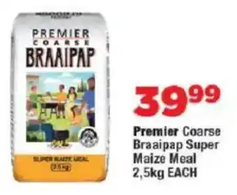 OK Foods Premier Coarse Braaipap Super Maize Meal offer