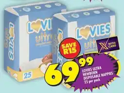 Shoprite Lovies ultra newborn disposable nappies offer
