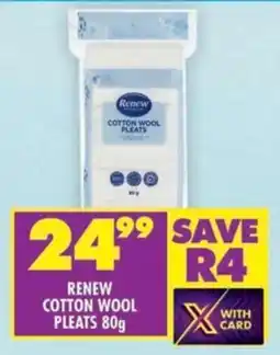 Shoprite Renew cotton wool pleats offer