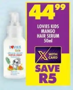 Shoprite Lovies kids mango hair serum offer