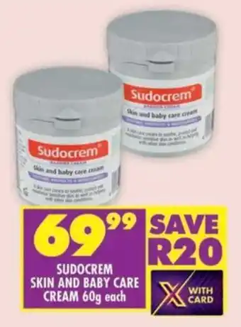 Shoprite Sudocrem skin and baby care cream offer