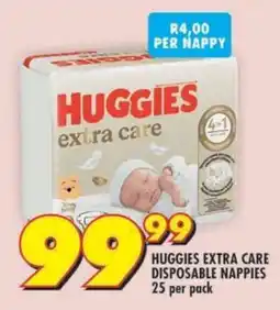 Shoprite Huggies extra care disposable nappies offer