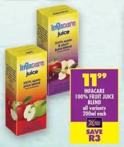 Shoprite Infacare 100% fruit juice blend offer