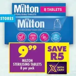 Shoprite Milton sterilising tablets offer
