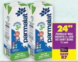 Shoprite Parmalat milk growth 3+ low fat dairy blend offer