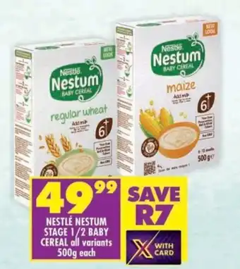 Shoprite Nestlé nestum stage 1/2 baby cereal offer