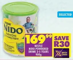Shoprite Nestlé nido powdered drink 3-5 years offer
