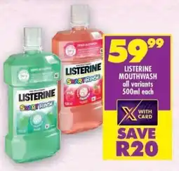 Shoprite Listerine mouthwash offer