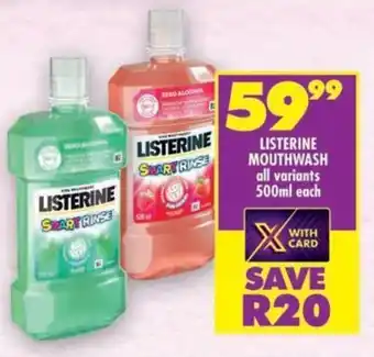 Shoprite Listerine mouthwash offer