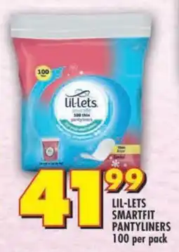 Shoprite Lil-lets smartfit pantyliners offer