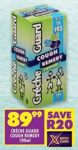 Shoprite Créche guard cough remedy offer
