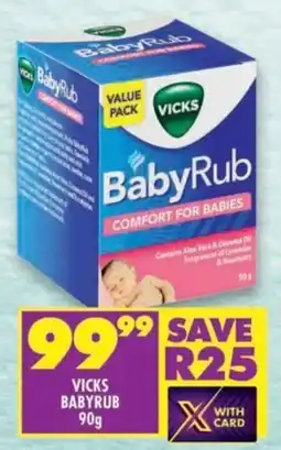 Shoprite Vicks babyrub offer
