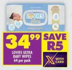 Shoprite Lovies ultra baby wipes offer