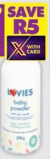 Shoprite Lovies baby powder offer