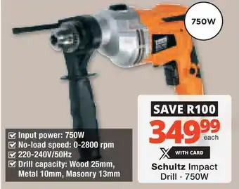 Checkers Hyper Schultz Impact Drill offer