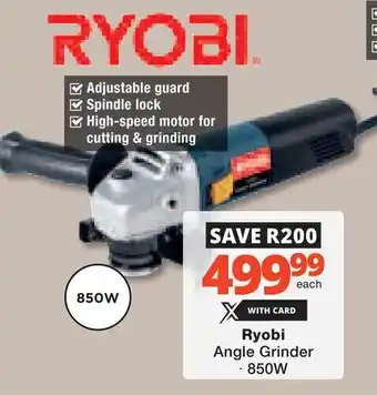 Checkers Hyper Ryobi Angle Grinder offer