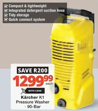 Checkers Hyper Kärcher K1 Pressure Washer offer
