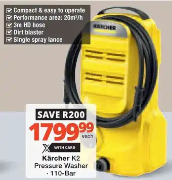 Checkers Hyper Kärcher K2 Pressure Washer offer