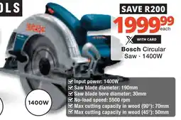 Checkers Hyper Bosch Circular Saw offer