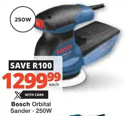 Checkers Hyper Bosch Orbital Sander offer