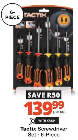 Checkers Hyper Tactix Screwdriver Set offer
