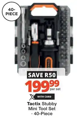 Checkers Hyper Tactix Stubby Mini Tool Set offer