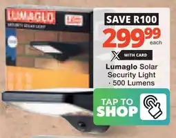Checkers Hyper Lumaglo Solar Security Light offer