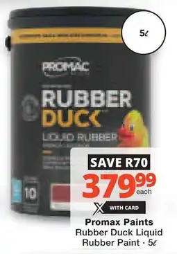 Checkers Hyper Promax Paints Rubber Duck Liquid Rubber Paint offer