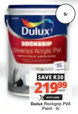 Checkers Hyper Dulux Rockgrip PVA Paint offer