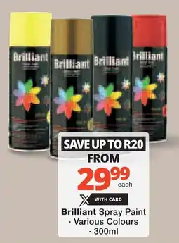 Checkers Hyper Brilliant Spray Paint offer