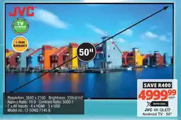 Checkers Hyper JVC 50" 4K QLED Android TV offer