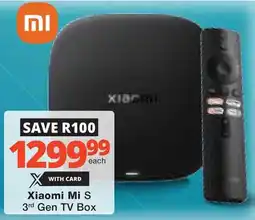 Checkers Hyper Xiaomi Mi S 3rd Gen TV Box offer