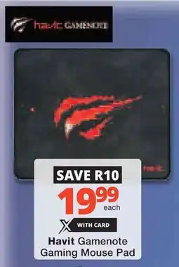 Checkers Hyper Havit Gamenote Gaming Mouse Pad offer