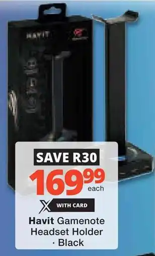 Checkers Hyper Havit Gamenote Headset Holder offer