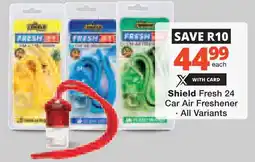 Checkers Hyper Shield Fresh 24 Car Air Freshener offer