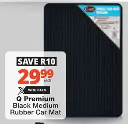 Checkers Hyper Q Premium Black Medium Rubber Car Mat offer
