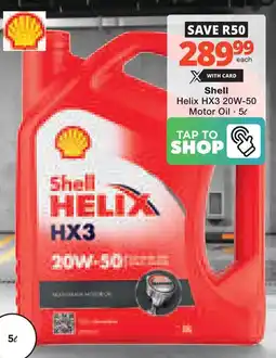 Checkers Hyper Shell Helix HX3 20W-50 Motor Oil offer