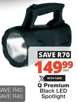 Checkers Hyper Q Premium Black LED Spotlight offer