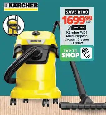 Checkers Hyper Kärcher WD3 Multi-Purpose Vacuum Cleaner offer
