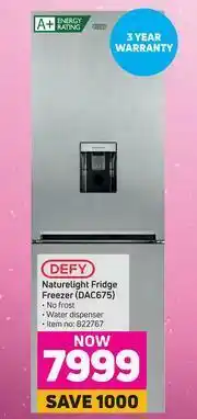 Game Defy Nature Light Fridge Freezer DAC675 offer