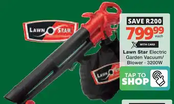 Checkers Hyper Lawn Star Electric Garden Vacuum/ Blower offer