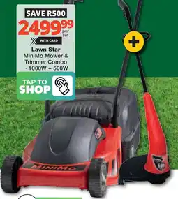 Checkers Hyper Lawn Star MiniMo Mower & Trimmer Combo offer