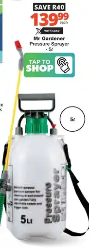 Checkers Hyper Mr Gardener Pressure Sprayer offer