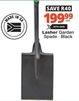 Checkers Hyper Lasher Garden Spade offer